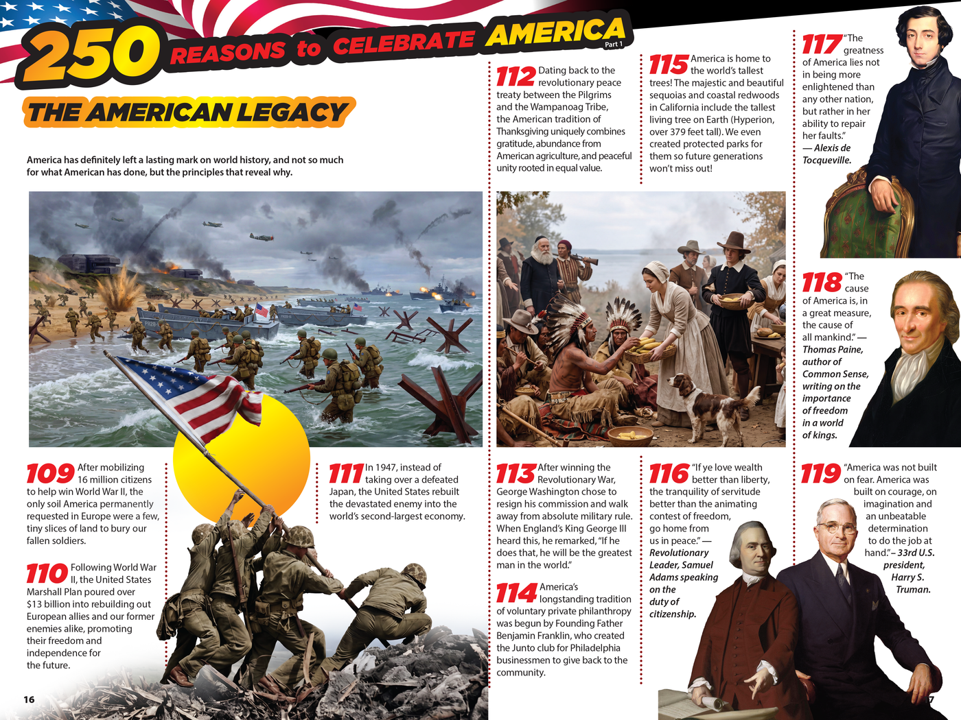 The Kids Guide to 250 Reasons to Celebrate America Part 1