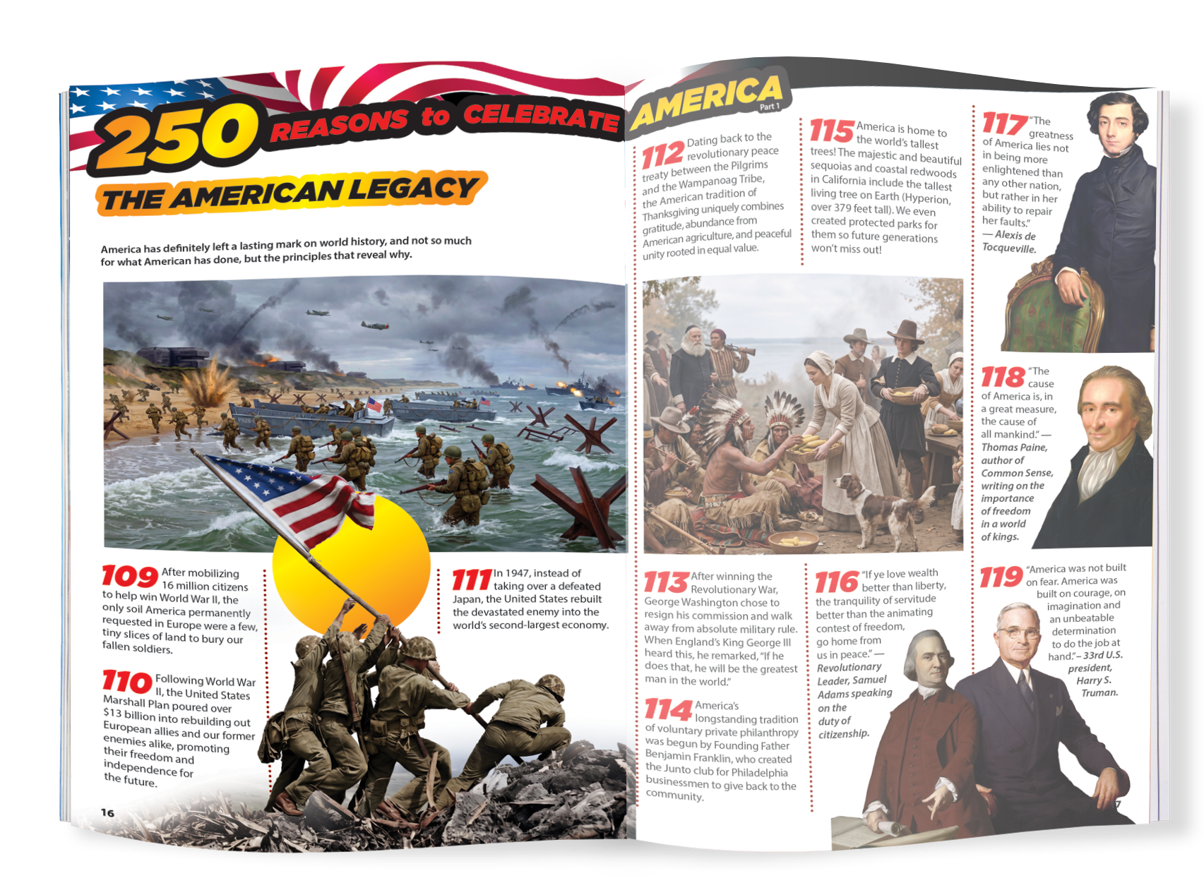The Kids Guide to 250 Reasons to Celebrate America Part 1