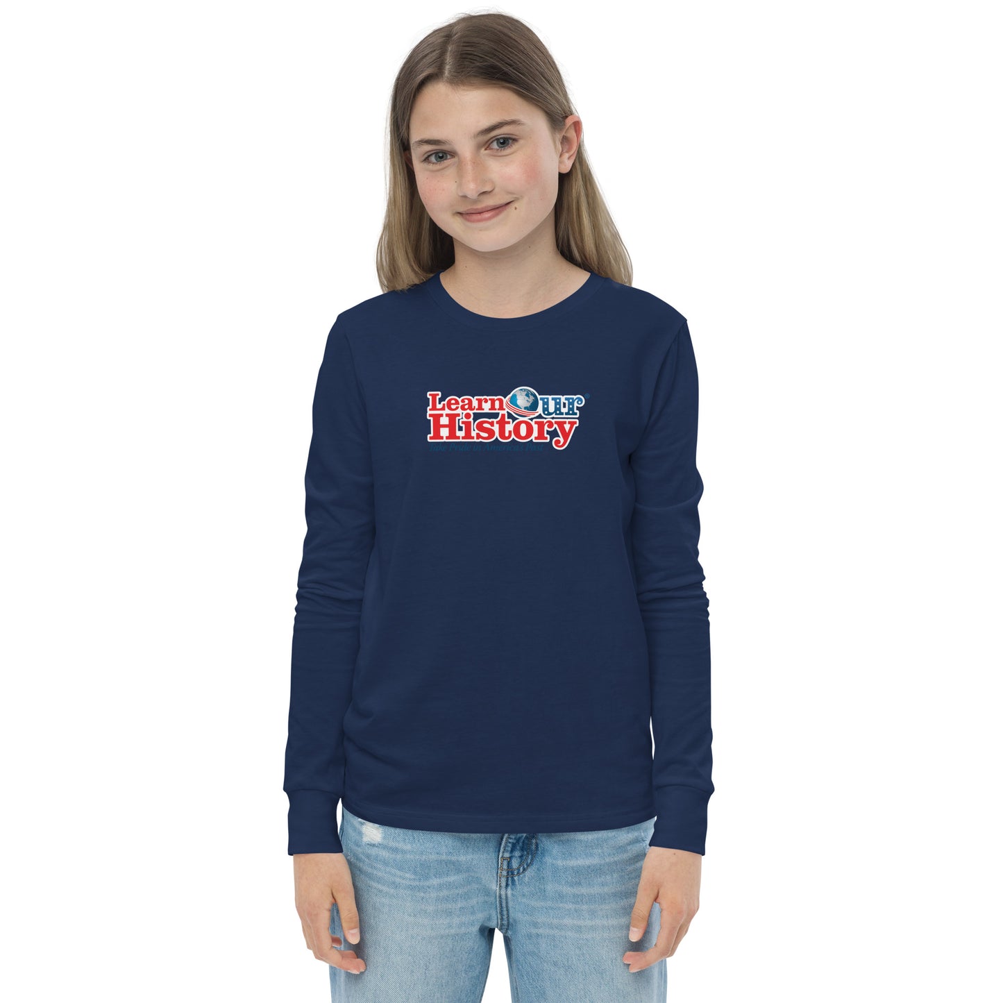 Learn Our History Youth Long Sleeve Tee